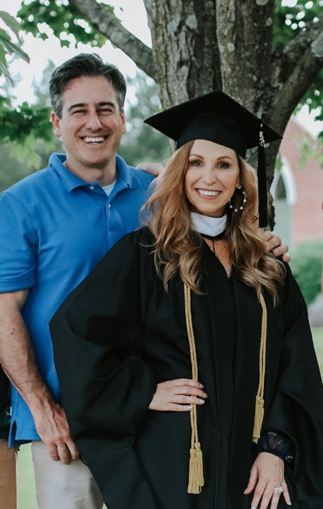 Family at graduation